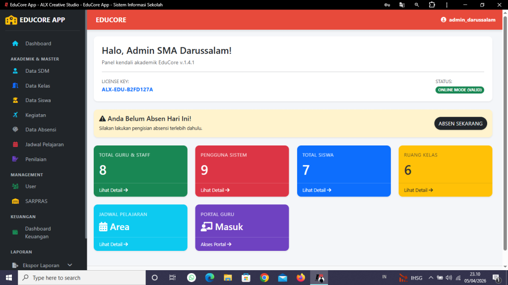 dashboard baru