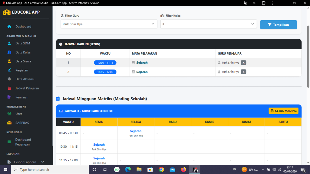 jadwal
